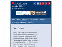 Tablet Screenshot of franklloydwrightsites.com